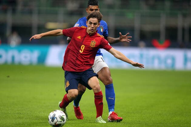 Milan, Italy - 06.10.2021: GAVI (SPAIN) in action during the Finals Uefa Nations League football match Italy vs Spain at San Siro Stadium in Milan on october 06th 2021.  Copyright: xMarcoxIacobuccix xIPAx xMarcoxIacobuccix 0
