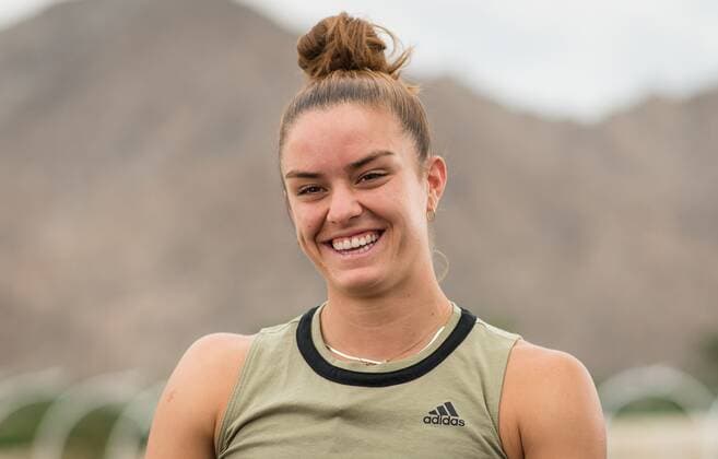 Mandatory Credit: Photo by Rob Prange Shutterstock (12524558az) Maria Sakkari of Greece talks to the media ahead of the 2021 BNP Paribas Open WTA, Tennis Damen 1000 tennis tournament BNP Paribas Open, Tennis, Day 1, Indian Wells Tennis Garden, California, USA - 06 Oct 2021 BNP Paribas Open, Tennis, Day 1, Indian Wells Tennis Garden, California, USA - 06 Oct 2021 Copyright: xRobxPrange Shutterstockx 12524558az