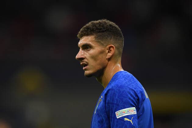 Giovanni Di Lorenzo (Italy) during the Uefa Nations League 2020-2021 match between Italy 1-2 Spain at Giuseppe Meazza Stadium on October 6, 2021 in Milano, Italy. Noxthirdxpartyxsales  (171343145)