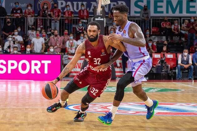 Darrun Hilliard 32 FC Bayern , FC Bayern Basketball vs FC Barcelona, EuroLeague, 07 10 2021 Munich Bavaria Germany Copyright: xkolbert-press UlrichxGamelx