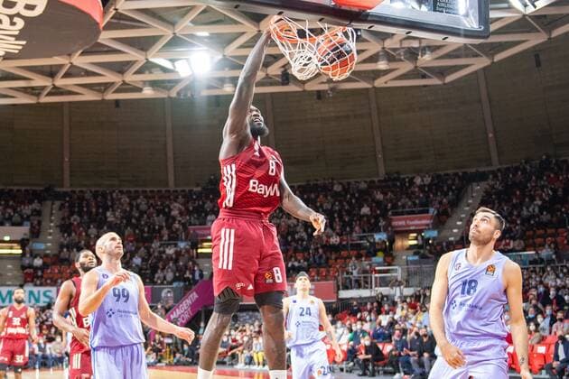 Nick Calathes 99 FC Barcelona , Othello Hunter 8 FC Bayern , Pierre Oriola 18 FC Barcelona Barca , FC Bayern Basketball vs FC Barcelona, EuroLeague, 07 10 2021 Muenchen Bayern Germany Copyright: xkolbert-press UlrichxGamelx