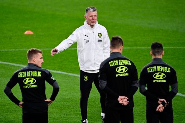 Jaroslav Silhavy, coach of Czech Republic, attends the training in Prague, Czech Republic, October 7, 2021, prior to FIFA World Cup, WM, Weltmeisterschaft, Fussball Qualifying Group E match Czech Republic vs Wales. (CTKxPhoto RomanxVondrous) CTKPhotoP2021100708257 