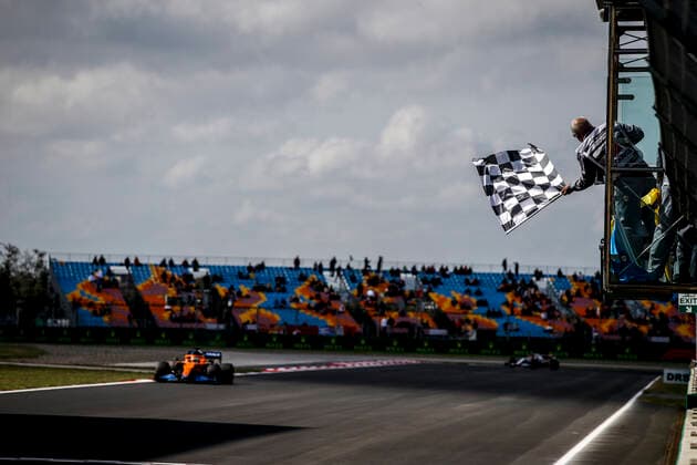 Finish flag, F1 Grand Prix of Turkey at Intercity Istanbul Park on October 8, 2021 in Istanbul, Turkey Photo by HOCH ZWEI Istanbul Turkey