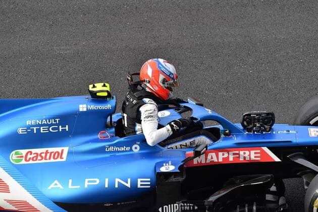 Formula 1 Turkish Grand Prix 2021 08 10 2021, Istanbul Park Circuit, Istanbul, Formula 1 Turkish Grand Prix 2021 ,in picture During start exercises of Esteban Ocon FRA 31 , Alpine F1 Team the engine goes out and the car has to be towed from the Strat finish straight nordphotoxGmbHx xBratic nph00250