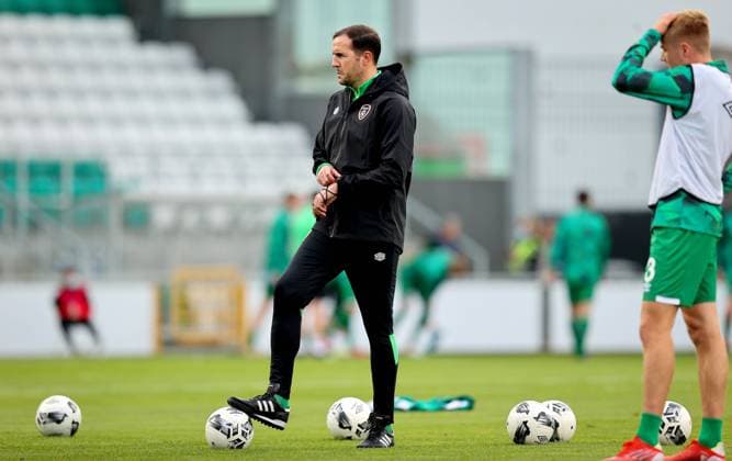 UEFA Under 21 European Championship, EM, Europameisterschaft Qualifier, Tallaght Stadium, Dublin 8 10 2021 Republic of Ireland vs Luxembourg Ireland assistant manager John O™Shea John O™Shea 8 10 2021  Copyright: x INPHO RyanxByrnex AJ3I9472