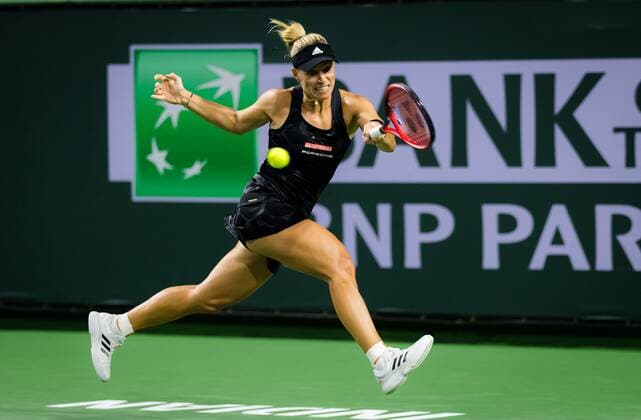 Mandatory Credit: Photo by Rob Prange Shutterstock (12524631cz) Angelique Kerber of Germany in action during the second round at the 2021 BNP Paribas Open WTA, Tennis Damen 1000 tennis tournament BNP Paribas Open, Tennis, Day 4, Indian Wells Tennis Garden, California, USA - 09 Oct 2021 BNP Paribas Open, Tennis, Day 4, Indian Wells Tennis Garden, California, USA - 09 Oct 2021 Copyright: xRobxPrange Shutterstockx 12524631cz
