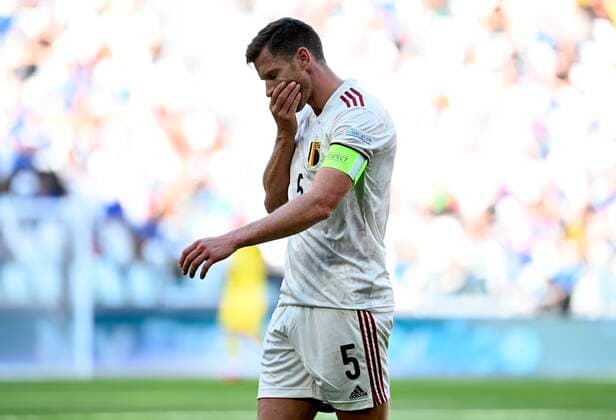 Torino, Italy - October 10 : Jan Vertonghen defender of Belgium during to the UEFA Nations League Finals 2021 Third Place match between Italy and Belgium on October 10, 2021 in Torino, Italy, 10 10 2021 ( Italy v Belgium UEFA Nations League Third Place Match PhotoNews Panoramic 