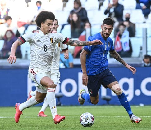 Db Torino 10 10 2021 - Uefa Nations League Italia-Belgio foto Daniele Buffa Image nella foto: Lorenzo Pellegrini-Axel Witsel 