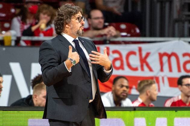 Head Coach Andrea Trinchieri FC Bayern , FC Bayern Basketball vs Loewen Braunschweig, easyCredit BBL, 10 10 2021 Muenchen Bayern Germany Copyright: xkolbert-press UlrichxGamelx