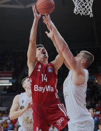 Bayerns 14 Nihad DJEDOVIC basketball, FC Bayern Muenchen Loewen Braunschweig, BBL main round, 2021 2022 season, on 10 10 2021 in Muenchen, A U D I D O M E, Germany Source Copyright Credit Oryk HAIST. x1DX30761.JPGx