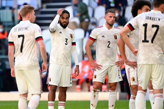 TORINO, ITALY - OCTOBER 10 : Jason Denayer defender of Belgium during to the UEFA Nations League Finals 2021 Third Place match between Italy and Belgium on October 10, 2021 in Torino, Italy, 10 10 2021 ( Italy v Belgium UEFA Nations League Third Place Match PhotoNews Panoramic 