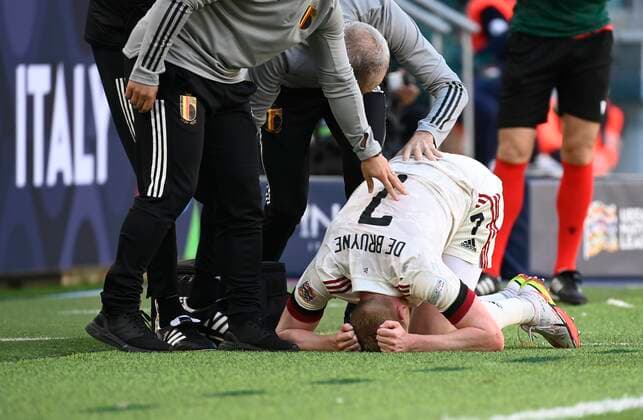 Torino, Italy - October 10 : Kevin De Bruyne forward of Belgium during the UEFA Nations League Finals 2021 Third Place match between Italy and Belgium on October 10, 2021 in Torino, Italy, 10 10 2021 ( Italy v Belgium UEFA Nations League Third Place Match PhotoNews Panoramic 