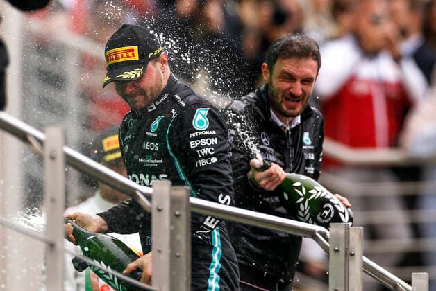 77 Valtteri Bottas FIN, Mercedes AMG Petronas F1 Team , F1 Grand Prix of Turkey at Intercity Istanbul Park on October 10, 2021 in Istanbul, Turkey Photo by HOCH ZWEI Istanbul Turkey