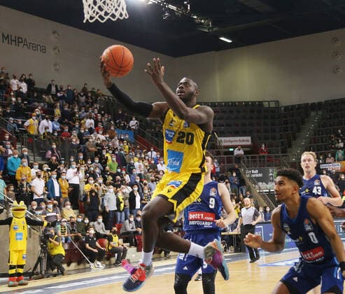 Rawle Alkins Riesen MHP Riesen Ludwigsburg vs Alba Berlin Basketball Bundesliga 2021 2022 Ludwigsburg , GER, 10 10 2021,