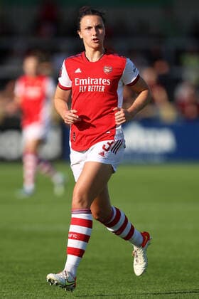 Arsenal gegen Everton Women 10. Oktober 2021, Boreham Wood Women™s Super League Fußball Arsenal gegen Everton Women Carlotte Wubben Moy von Arsenal Foto Charlotte Wilson Abseits Boreham Wood UK  Copyright: xCharlottexWilsonx xOffsidexOffside