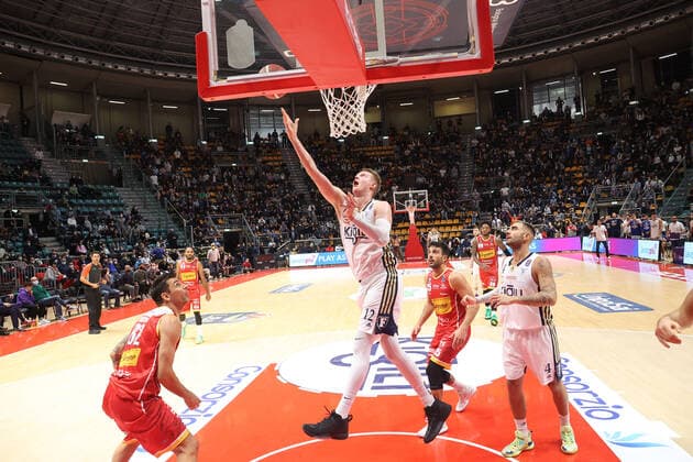 Basketball, Fortitudo Bologna - Victoria Libertas Pesaro with Robin Benzing