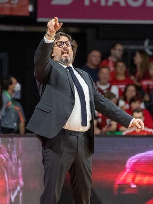 Bayerns Head Coach Andrea TRINCHIERI Basketball, FC Bayern Muenchen Loewen Braunschweig, BBL main round, 2021 2022 season, on 10 10 2021 in Muenchen, A U D I D O M E, Germany Source Copyright Credit Oryk HAIST. xx
