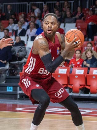Bayerns 1 Deshaun THOMAS Basketball, FC Bayern Muenchen Loewen Braunschweig, BBL main round, 2021 2022 season, on 10 10 2021 in Muenchen, A U D I D O M E, Germany Source Copyright Credit Oryk HAIST. xx