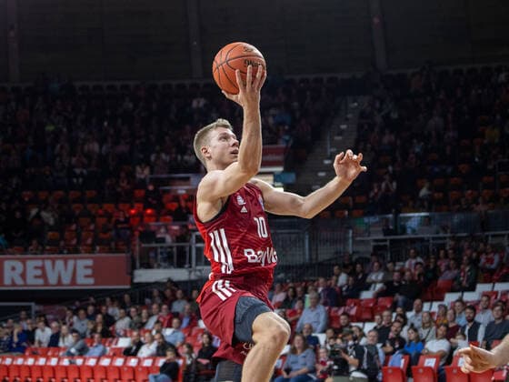 Bavarias 10 ognies JARAMAZ Basketball, FC Bayern Muenchen Loewen Braunschweig, BBL main round, 2021 2022 season, on 10 10 2021 in Muenchen, A U D I D O M E, Germany Source Copyright Credit Oryk HAIST. xx
