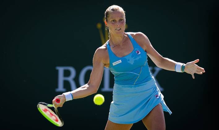 Mandatory Credit: Photo by Rob Prange Shutterstock (12524632bl) Shelby Rogers of the United States in action during the third round at the 2021 BNP Paribas Open WTA, Tennis Damen 1000 tennis tournament BNP Paribas Open, Tennis, Day 5, Indian Wells Tennis Garden, California, USA - 10 Oct 2021 BNP Paribas Open, Tennis, Day 5, Indian Wells Tennis Garden, California, USA - 10 Oct 2021 Copyright: xRobxPrange Shutterstockx 12524632bl