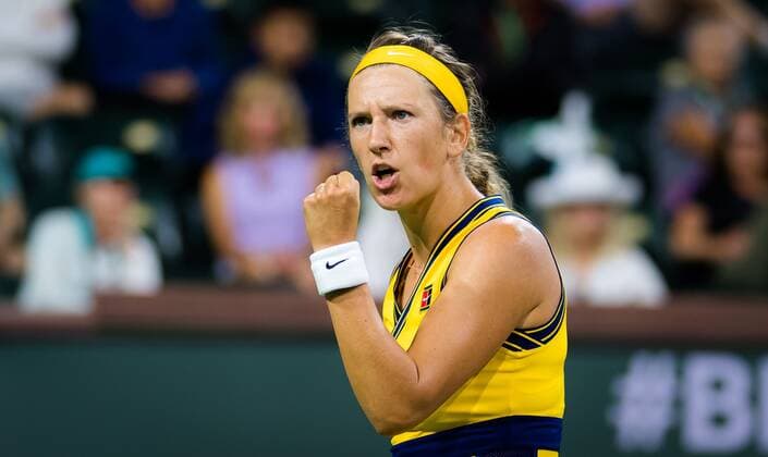 Mandatory Credit: Photo by Rob Prange Shutterstock (12524632bx) Victoria Azarenka of Belarus in action during the third round at the 2021 BNP Paribas Open WTA, Tennis Damen 1000 tennis tournament BNP Paribas Open, Tennis, Day 5, Indian Wells Tennis Garden, California, USA - 10 Oct 2021 BNP Paribas Open, Tennis, Day 5, Indian Wells Tennis Garden, California, USA - 10 Oct 2021 Copyright: xRobxPrange Shutterstockx 12524632bx