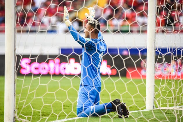 SAN JOSE, Costa Rica: Keylor Navas during the 2-1 Costa Rica victory over El Salvador in the Concacaf FIFA World Cup, WM, Weltmeisterschaft, Fussball Qualifiers on October 10, 2021, in San Jose, Costa Rica. San Jose San Jose Costa Rica Copyright: xJosexCamposxRojasx 0138179266st