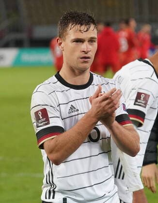 MKD, World Cup Qualification, North Macedonia vs Germany 11 10 2021, Toshe Proeski Arena, Skopje, MKD, World Cup Qualification, North Macedonia vs Germany , pictured The German players are happy about the victory against North Macedonia, Joshua Kimmich Germany. nordphotoxGmbHx xBratic nph00250