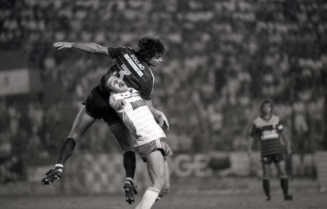 21 08 84 Racing Strasbourg FC Metz France, Strasbourg, 21 08 1984, Football, Racing Strasbourg FC Metz 4 1 Walter Kelsch Racing Strasbourg