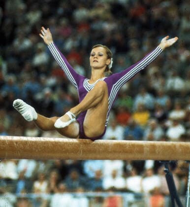 Olympische Spiele; München 1972. Turnen: Karin Jantz (DDR) 31.08.1972. *** Olympic Games Munich 1972 Gymnastics Karin Jantz GDR 31 08 1972 HM