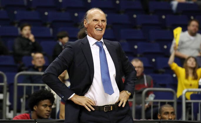 Coach Dusko Ivanovic action upper body upper body sports basketball EuroLeague men season 2021 2022 14 10 2021 ALBA Berlin vs Baskonia Vitoria Gasteiz