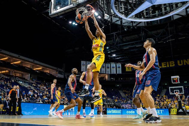 Basketball Berlin 14 10 2021 2022 EuroLeague Regular Season Alba Berlin Baskiona Vitoria Gasteiz Oscar Da Silva Alba Berlin, No 01