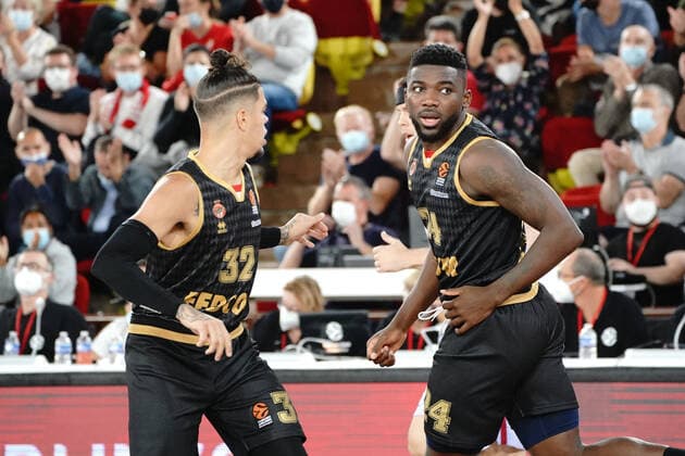 Yakuba Ouattara (AS Monaco) BASKETBALL : Monaco vs FC Barcelone - Euroligue - Monaco - 15 10 2021 NorbertScanella Panoramic 