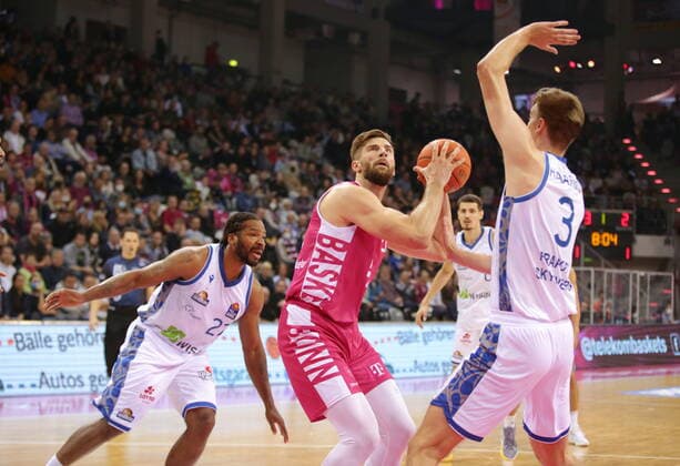 Leon Kratzer Telekom Baskets Bonn vs Fraport Skyliners Frankfurt easyCredit BBL 1 Bundesliga , 2021 2022 season , Main round 4 matchday