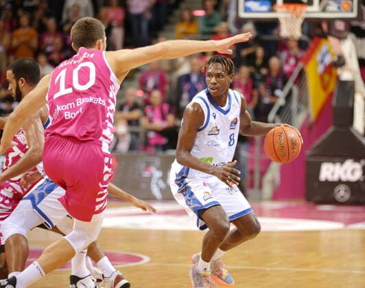 Telekom Baskets Bonn vs Brancou Badio Fraport Skyliners Frankfurt easyCredit BBL 1 Bundesliga , 2021 2022 season , Main round 4 matchday