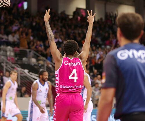Justin Gorham Telekom Baskets Bonn vs Fraport Skyliners Frankfurt easyCredit BBL 1 Bundesliga , 2021 2022 season , Main round 4 matchday
