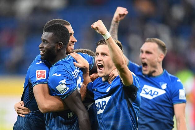 Sport Themen der Woche KW41 Sport Bilder des Tages 15.10.2021, xmeix, 1.Fussball Bundesliga, TSG 1899 Hoffenheim - 1.FC Koeln, emspor. v.l.n.r, Jubel zum 2:0 fuer Hoffenheim durch Ihlas Bebou (TSG 1899 Hoffenheim) mit Christoph Baumgartner (TSG 1899 Hoffenheim), David Raum (TSG 1899 Hoffenheim), Kevin Akpoguma (TSG 1899 Hoffenheim) (DFL DFB REGULATIONS PROHIBIT ANY USE OF PHOTOGRAPHS as IMAGE SEQUENCES and or QUASI-VIDEO)15.10.2021, xmeix, 1.Fussball Bundesliga, TSG 1899 Hoffenheim - 1.FC Koeln, emspor. v.l.n.r, (DFL DFB REGULATIONS PROHIBIT ANY USE OF PHOTOGRAPHS as IMAGE SEQUENCES and or QUASI-VIDEO) emspor Sinsheim *** 15 10 2021, xmeix, 1 Fussball Bundesliga, TSG 1899 Hoffenheim 1 FC Koeln, emspor v l n r, Jubel zum 2 0 für Hoffenheim durch Ihlas Bebou TSG 1899 Hoffenheim mit Christoph Baumgartner TSG 1899 Hoffenheim , David Raum TSG 1899 Hoffenheim , Kevin Akpoguma TSG 1899 Hoffenheim DFL DFB REGULATIONS PROHIBIT ANY USE OF PHOTOGRAPHS as IMAGE SEQUENCES and or QUASI VIDEO 15 10 2021, xmeix, 1 Fussball Bundesliga, TSG 1899 Hoffenheim 1 FC Koeln, emspor v l n r, DFL DFB REGULATIONS PROHIBIT ANY USE OF PHOTOGRAPHS as IMAGE SEQUENCES and or QUASI VIDEO emspor Sinsheim prio:1