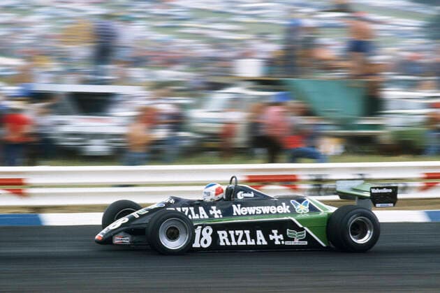 Raul Boesel fährt im March 821 Ford Cosworth 3.08 auf Platz 15 im ersten F1-Rennen on 1982 in Kalami Südafrika *** Raul Boesel drives a March 821 Ford Cosworth 3 08 to 15th place in the first F1 race on 1982 in Kalami South Africa.
