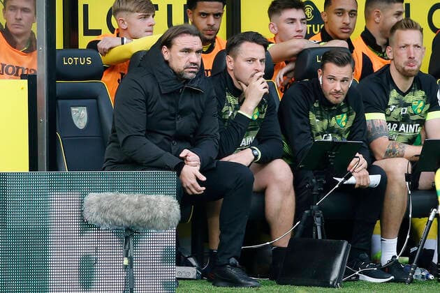 Fußball, Trainerhistorie Norwich City von 1905 bis heute Norwich City v Brighton and Hove Albion Premier League Norwich Head Coach Daniel Farke during the Premier League match at Carrow Road, Norwich Content Not Available For UK Newspapers Copyright: xPaulxChestertonx FIL-15980-0076