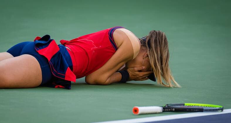 Mandatory Credit: Photo by Rob Prange Shutterstock (12524643ar) Paula Badosa of Spain reacts to winning the final of the 2021 BNP Paribas Open WTA, Tennis Damen 1000 tennis tournament BNP Paribas Open, Tennis, Day 12, Indian Wells Tennis Garden, California, USA - 17 Oct 2021 BNP Paribas Open, Tennis, Day 12, Indian Wells Tennis Garden, California, USA - 17 Oct 2021 Copyright: xRobxPrange Shutterstockx 12524643ar