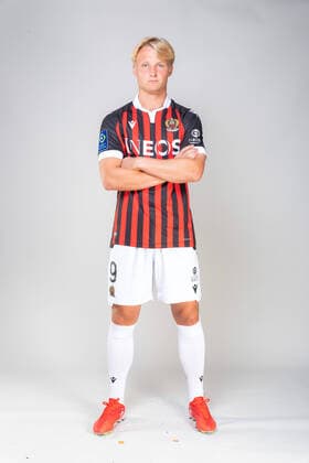 DOLBERG Kasper FOOTBALL : Presentation - OGC Nice - Photo Officielle -18 10 2021 Panoramic Panoramic 
