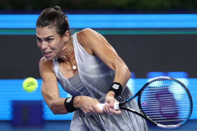 MOSCOW, RUSSIA - OCTOBER 18: Ajla Tomljanovic during The VTB Kremlin Cup on October 18, 2021, at Irina Viner-Usmanova Gymnastics Palace in Moscow, Russia. (Photo by Anatoliy Medved Icon Sportswire) TENNIS: OCT 18 VTB Kremlin Cup Icon2110181474