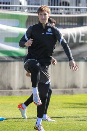 SOCCER - UEFA EL, Sturm vs Sociedad GRAZ,AUSTRIA,20.OCT.21 - SOCCER - UEFA Europa League, group stage, SK Sturm Graz vs Real Sociedad, preview, training Sturm. Image shows David Affengruber (Sturm).  GEPAxpictures xMarioxBuehner