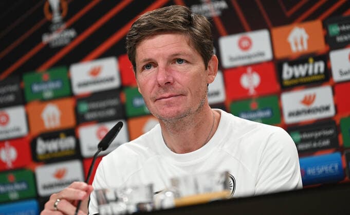Football, EL, Eintracht Frankfurt, Press conference