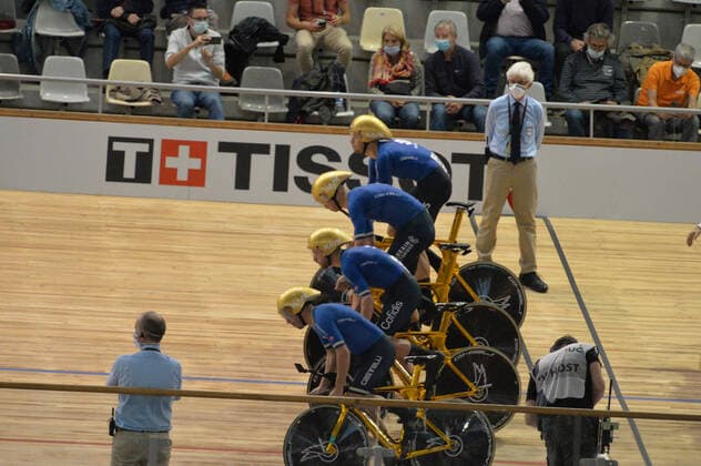 19-10-2021 World Championships Elite Track; Giornata 01; 2021, Italia; Consonni, Simone; Ganna, Filippo; Lamon, Francesco; Milan, Jonathan; Roubaix; 