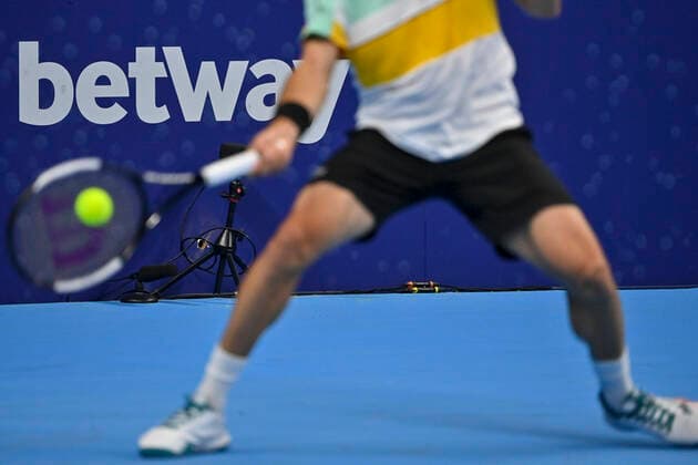 Spanish Roberto Bautista-Agut pictured in action during a singles match between Spanish Bautista Agut and Hungarian Fucsovics, in the 1 8 finals of the European Open Tennis ATP, Tennis Herren tournament, in Antwerp, Thursday 21 October 2021. DIRKxWAEM  x3119245x