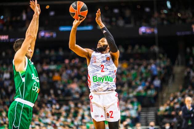 2021-10-21 Kaunas Lithuania. Zalgiris Kaunas plays vs Bayern Munich Euroleague basketball game in Kaunas arena on Thursday 21 of October 2021. KKF20211021_3920  Copyright: xKarolisxKavolelisx Euroleague basketball sport
