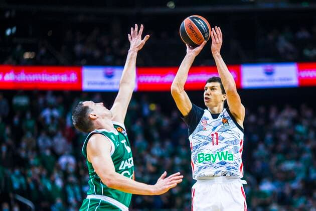 2021-10-21 Kaunas Lithuania. Zalgiris Kaunas plays vs Bayern Munich Euroleague basketball game in Kaunas arena on Thursday 21 of October 2021. KKF20211021_3923  Copyright: xKarolisxKavolelisx Euroleague basketball sport