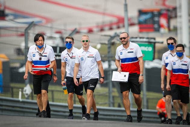 trackwalk MAZEPIN Nikita (rus), Haas F1 Team VF-21 Ferrari, portrait during the Formula 1 Aramco United States Grand Prix 2021, 17th round of the 2021 FIA Formula One World Championship, WM, Weltmeisterschaft from October 21 to 24, 2021 on the Circuit of the Americas, in Austin, Texas, United States of American - F1 - UNITED STATES GRAND PRIX 2021 DPPI Panoramic  00121035__V2_5641