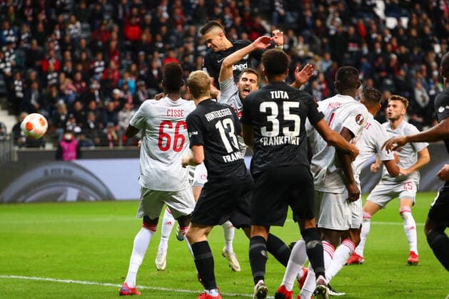 Eintracht Frankfurt vs Olympiakos Piraeus, Football, Europa League, 21 10 2021 Eintracht Frankfurt vs Olympiakos Piraeus, Football, Europa League, 21 10 2021 Frankfurt Copyright: xEibner-Pressefotox EP_RWS