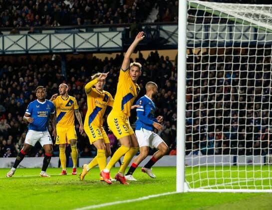 Mandatory Credit: Photo by Luke Nickerson Rangers FC Shutterstock (12547782m) Rangers Forward Kemar Roofe scores his sides second goal Rangers v Brondby, UEFA Europa League, Group A, Football, Ibrox Stadium, Glasgow, UK - 21 Oct 2021 EDITORIAL USE ONLY No use with unauthorised audio, video, data, fixture lists, club league logos or live services. Online in-match use limited to 120 images, no video emulation. No use in betting, games or single club league player publications. Rangers v Brondby, UEFA Europa League, Group A, Football, Ibrox Stadium, Glasgow, UK - 21 Oct 2021 EDITORIAL USE ONLY No use with unauthorised audio, video, data, fixture lists, club league logos or live services. Online in-match use limited to 120 images, no video emulation. No use in betting, games or single club league player publications. Copyright: xLukexNickerson RangersxFC Shutterstockx 12547782m